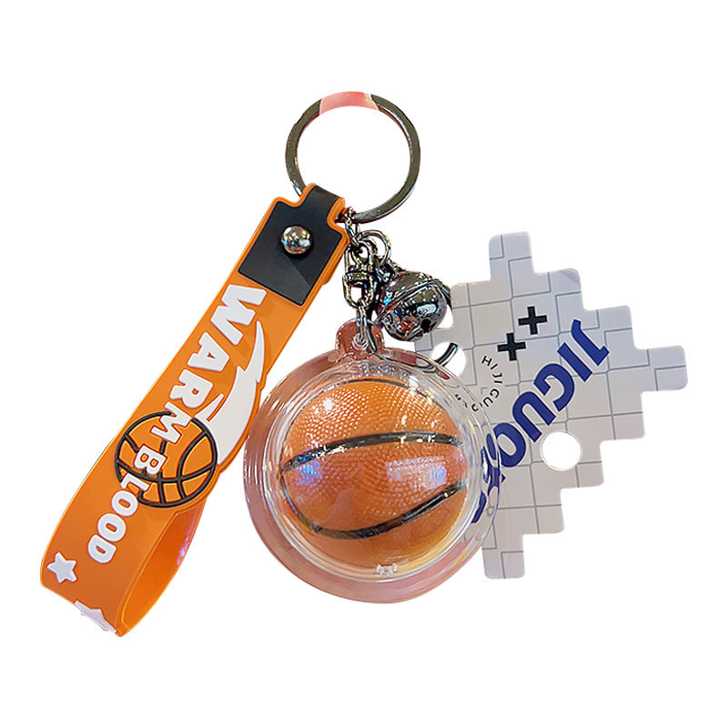 Wholesale Street Basketball Pendant Car Bag Soft Rubber Keychains